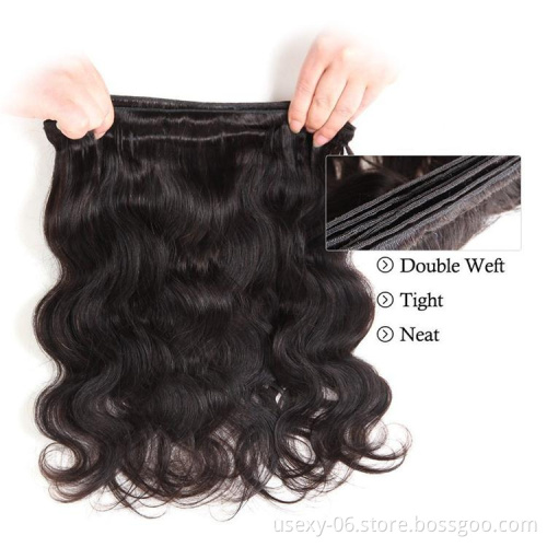 Wholesale Raw Virgin Cambodian Hair Weave Bundles Full Cuticle Aligned Human Hair Extensions